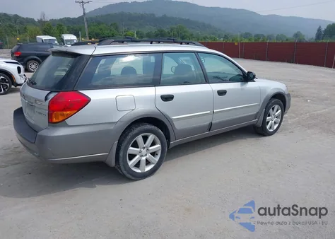 2006 Subaru Outback 2.5I из США, поврежденный, VIN 4S4BP61C867328987